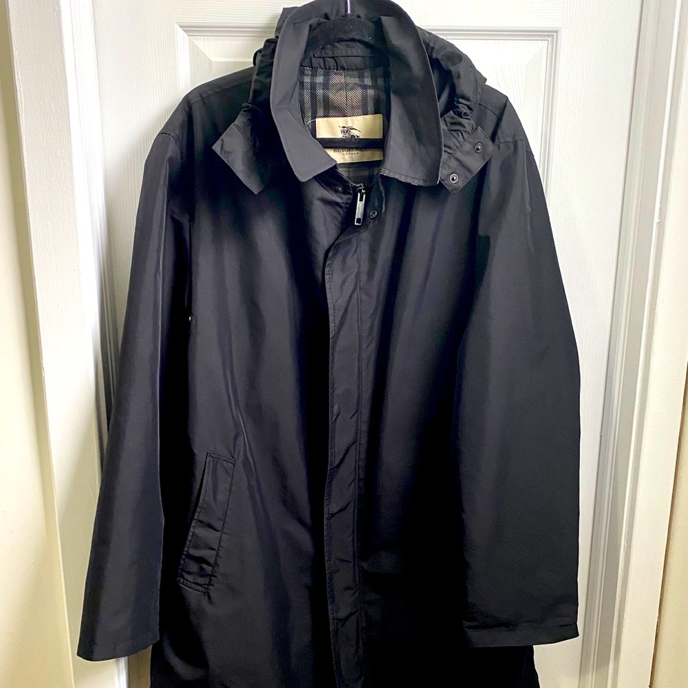 Burberry London nylon jacket with hood